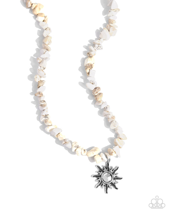 Paparazzi Necklace PREORDER -  Dancing In The Sunlight - White