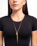 Paparazzi Necklace - Knotted Keeper - Gold