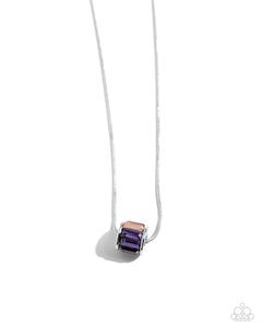 Paparazzi Necklace - Warden Wheel - Purple