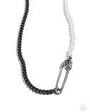 Paparazzi Necklace - Safety Pin Style - Black