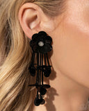 Paparazzi Earring PREORDER - Floral Future - Black LOP