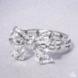 Paparazzi Bracelet - Its All A-BOW-t Me - White