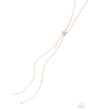 Paparazzi Necklace - Raised Rose - Rose Gold