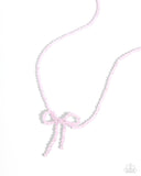 Paparazzi Necklace - Somebody I Used to BOW - Pink