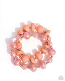 Paparazzi Bracelet - Shape Shifting Season - Orange