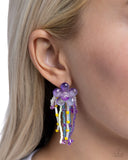 Paparazzi Earring - Japanese Blossoms - Purple