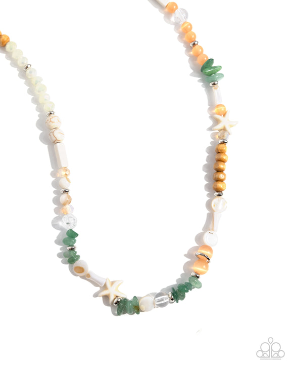 Paparazzi Necklace PREORDER - Beachy Beginner - Green