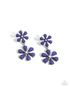 Paparazzi Earring - A Blast of Blossoms - Blue