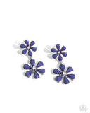 Paparazzi Earring - A Blast of Blossoms - Blue