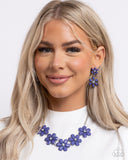 Paparazzi Earring - A Blast of Blossoms - Blue