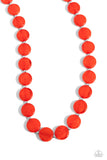 Paparazzi Necklace - Bright Backdrop - Red