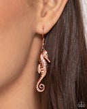 Paparazzi Earring - Seahorse Sheen - Copper