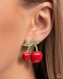 Paparazzi Earring - Charming Cherries - Red