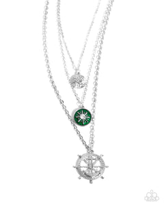 Paparazzi Necklace - Anchor Arrangement - Green