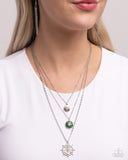 Paparazzi Necklace - Anchor Arrangement - Green