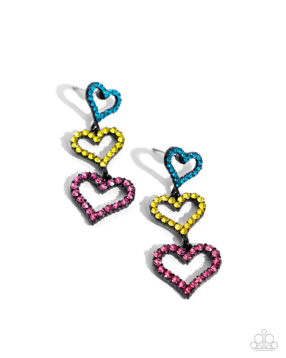 Paparazzi Earring PREORDER - Sweetheart Succession - Pink
