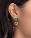 Paparazzi Earring - Sweetheart Succession - Pink