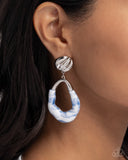 Paparazzi Earring - High-Sheen Swirls - Blue