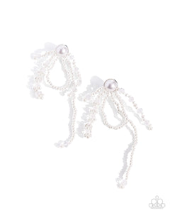 Paparazzi Earring - Promising Pearls - White