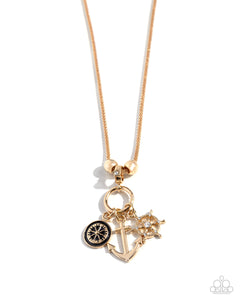 Paparazzi Necklace - Nuanced Nautical - Gold