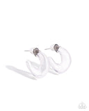 Paparazzi Earring - Clear Charm - White