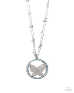 Paparazzi Necklace PREORDER - Festive Flight - Blue