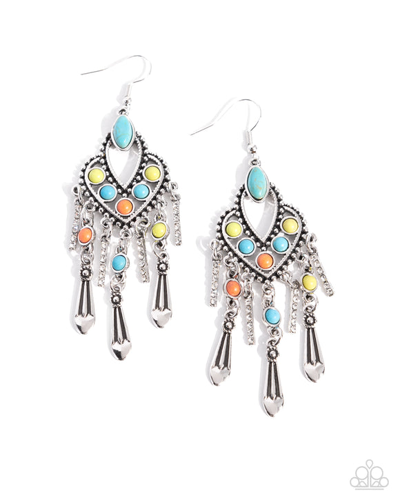 Paparazzi Earring PREORDER - Naturally Vintage - Multi