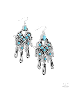 Paparazzi Earring - Naturally Vintage - Blue