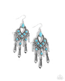 Paparazzi Earring - Naturally Vintage - Blue