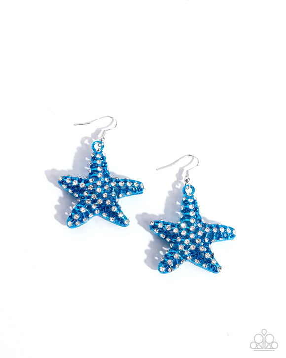 Paparazzi Earring - Skilled Starfish - Blue
