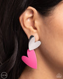 Paparazzi Earring - Romantic Occasion - Pink Clip-On