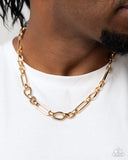 Paparazzi Urban Necklace - Chained Champion - Gold