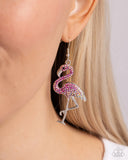 Paparazzi Earring - Flamingo Flourish - Pink