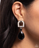 Paparazzi Earring - In ARCHING Order - Black