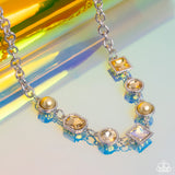 Paparazzi Necklace - Bejeweled Bravado - Yellow