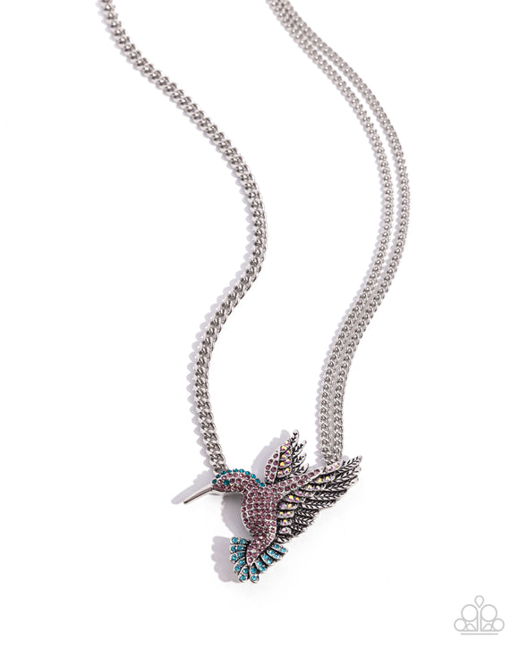 Paparazzi Necklace - Hummingbird Headline - Purple