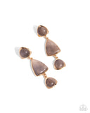 Paparazzi Earring - Foreign Exchange - Brown