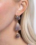 Paparazzi Earring - Foreign Exchange - Brown