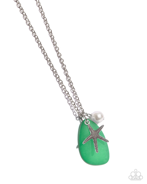 Paparazzi Necklace PREORDER - Sea Glass Stash - Green