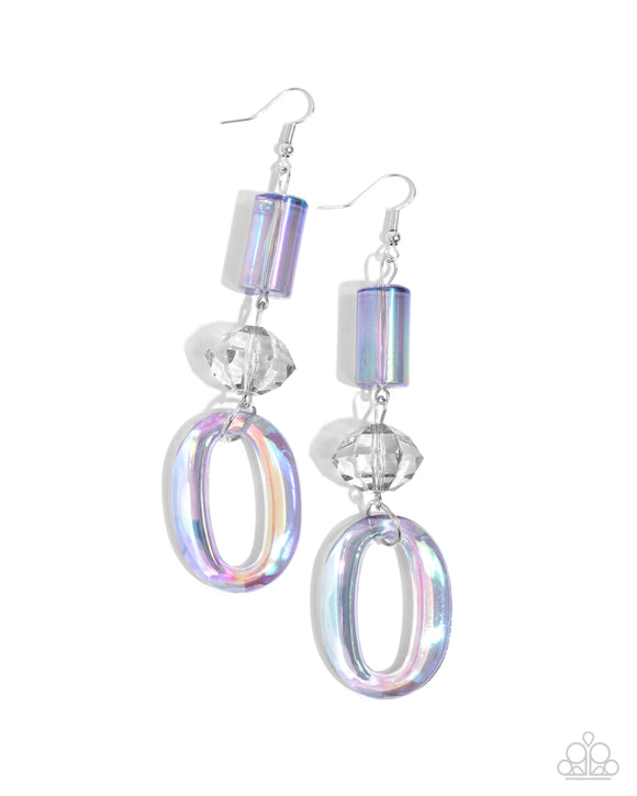 Paparazzi Earring - Iridescent Infatuation - Silver