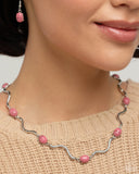 Paparazzi Necklace - Striped Season - Pink