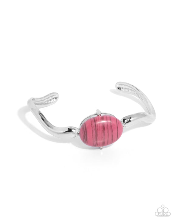 Paparazzi Bracelet - Striped Sensation - Pink