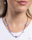 Paparazzi Necklace - Homecoming Hearts - Purple