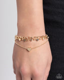 Paparazzi Bracelet PREORDER - Endearing Ending - Gold