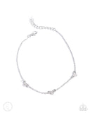 Paparazzi Anklet PREORDER - Love Me Hopeless - White