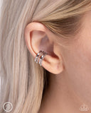 Paparazzi Earring PREORDER - Stacked Spectacle - Silver