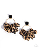 Paparazzi Earring - Charming Cheetah - Gold