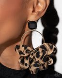 Paparazzi Earring - Charming Cheetah - Gold