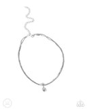 Paparazzi Necklace - Teeming Teardrop - Silver