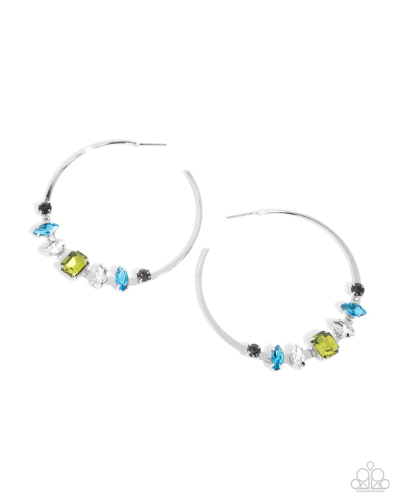 Paparazzi Earring - Modular Musings - Green